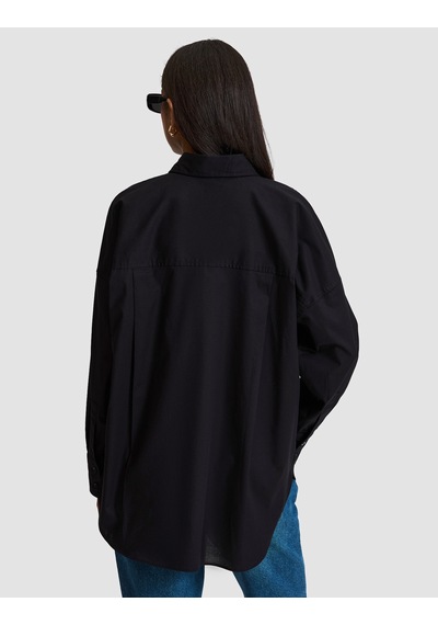Pierre Cardin Kadın Siyah Gömlek Desenli 50328628-vr046