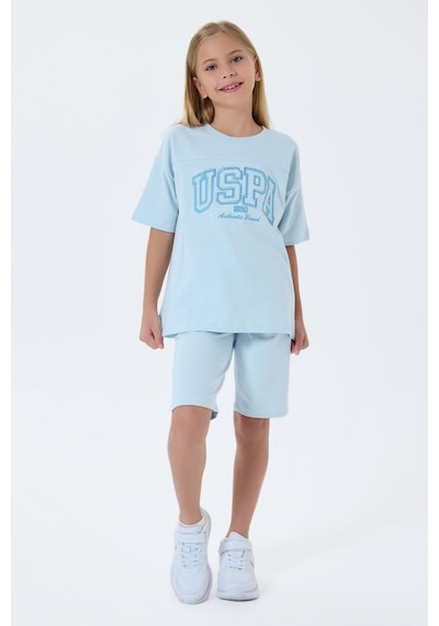 U.s. Polo Assn. Kız Çocuk Mavi Bermuda Takım 5274-49905 Mavi