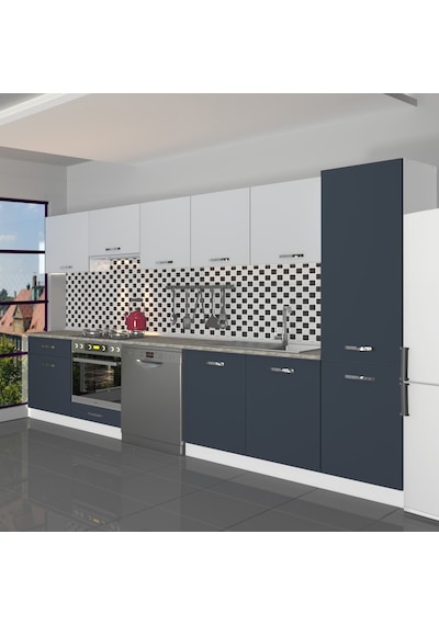 Decoraktiv Elite 325 Ankastre Fırın Modüllü Mdf Hazır Mutfak Dolabı - Tezgah Dahil - Antrasit - Buz Gri Diğer Decoraktiv Elite 325 Ankastre Fırın Modüllü Mdf Hazır Mutfak Dolabı - Tezgah Dahil - Antrasit - Buz Gri Diğer