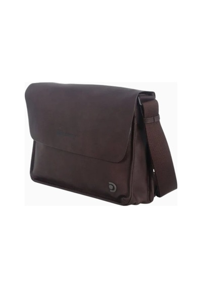 Discovery Heritage Metal Logolu 4l Kapasiteli Messenger Omuz Çantası Kahverengi 2