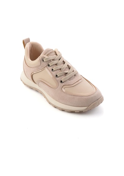 Bambi Bej Süet Kadın Sneaker K01313004372