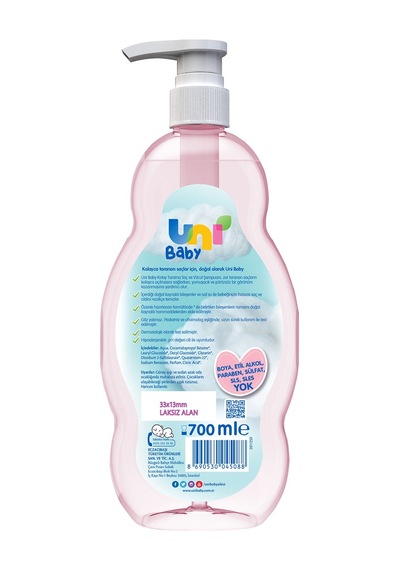 Uni Baby Bebek Kolay Tarama Saç Ve Vücut Şampuanı 700ml Pompalı