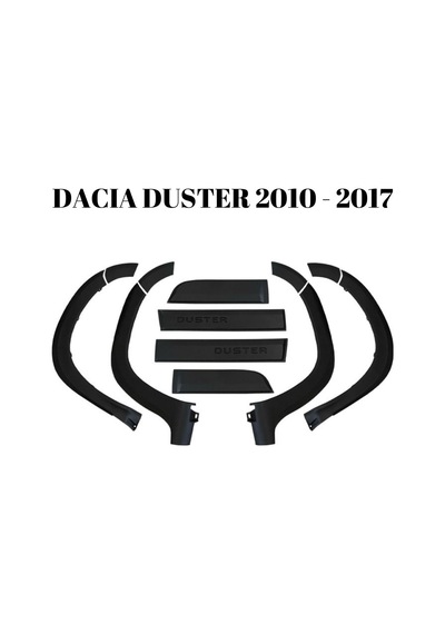 Dacia Duster 2010 2011 2012 2013 2014 2015 2016 2017 Uyumlu Kapı Ve Çamurluk Koruma Dodik Seti Siyah 12 Parça