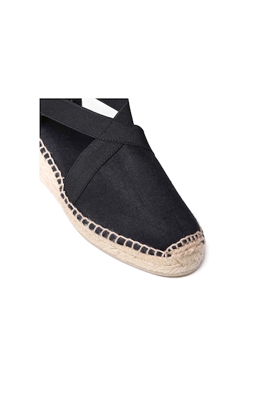 Sandalet Kadın Ter Toni Pons Elastic Linen Black Negre Siyah