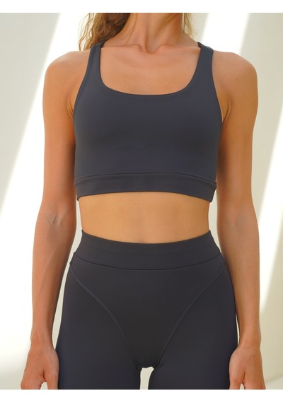 Mai Studios Co. Kratos Basic Spor Siyah Crop Siyah