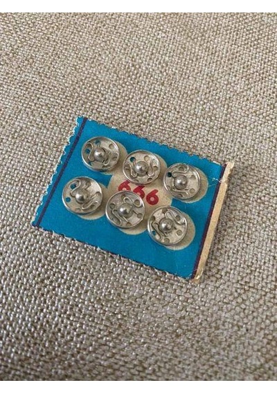 Antika Çıtçıt Düğme 1cm X 6lı - Bakkaliye Koleksiyon Çıt Çıt Düğme