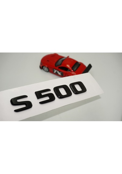 S 500 Bagaj Parlak Siyah ABS 3M 3D Yazı Logo