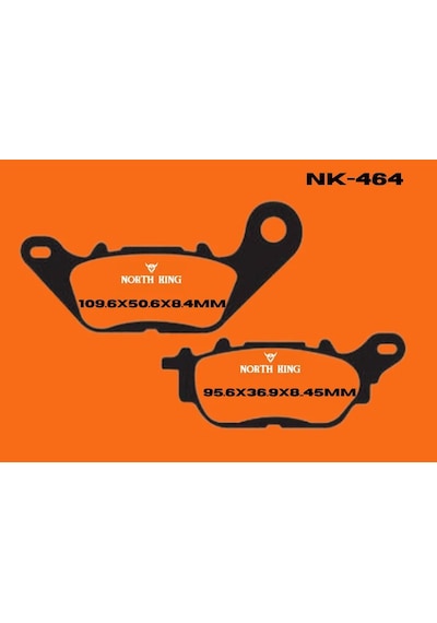 Yamaha Nmax 155 2016 North King Organik Arka Fren Balatası Nk464