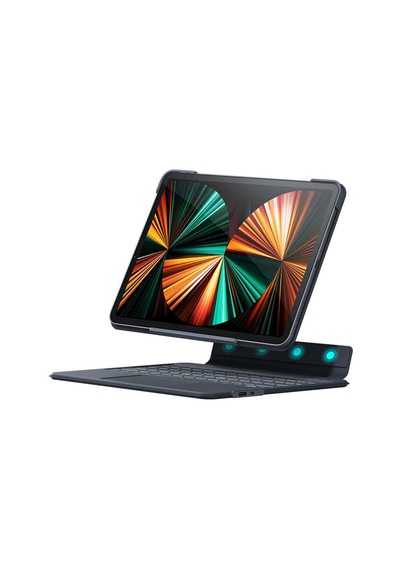 Benks KB02 Apple Uyumlu iPad  Pro 12.9 5. Nesil M1 2021 Kablosuz Klavyeli Kılıf Bluetooth Trackpad Keyboard - ZORE-216910