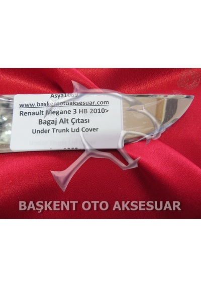 Renault Megane 3 Hb Formlu Krom Bagaj Alt Çıtası 2010 Üzeri
