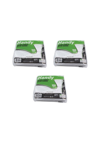 Handy Hdpe İş Temizlik Tek Kullanımlık Şeffaf Eldiven Büyük Boy 3 x 100'lü