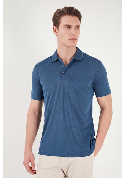Buratti Pamuklu Regular Fit Göğüs Cepli Düğmeli Polo T Shirt Erkek Polo T Shirt 4565001 İndigo Buratti Pamuklu Regular Fit Göğüs Cepli Düğmeli Polo T Shirt Erkek Polo T Shirt 4565001 İndigo