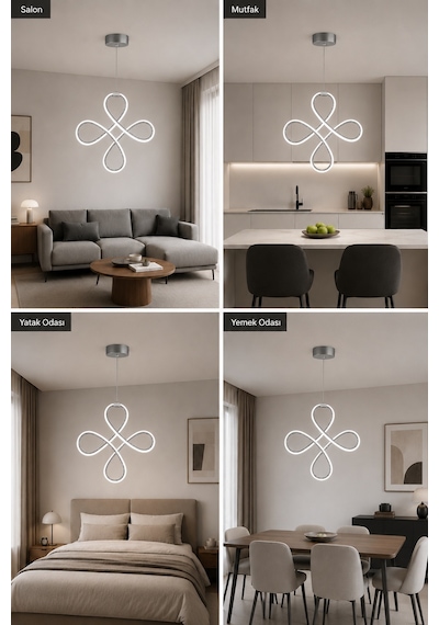 AvizeGO Solis Led Sarkıt Avize Beyaz Işık