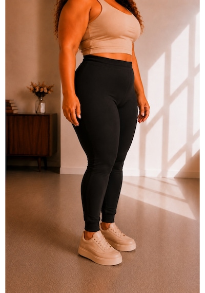 Sngl Tekstil Büyük Beden Tayt 3xl-4xl-5xl-6xl-7xl-8xl Siyah