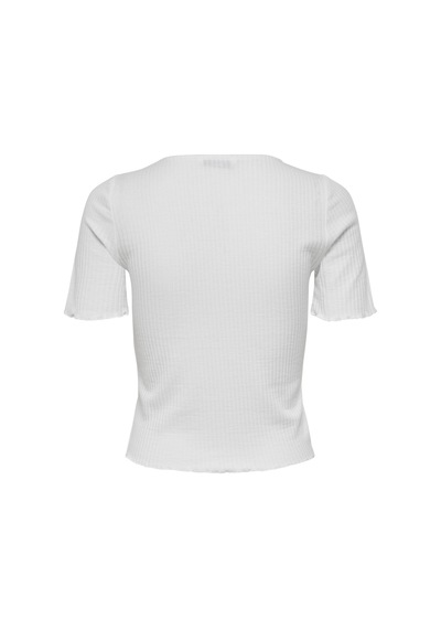Only Kadın Kısa Kollu Fırfırlı Crop T-shirt - 15201206 Onlemma 001
