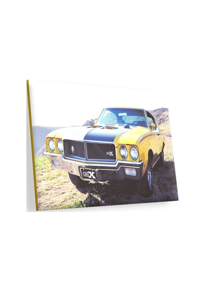 Cakasepetim Sarı Siyah Buick Gsx Spor Ahşap Mdf Tablo