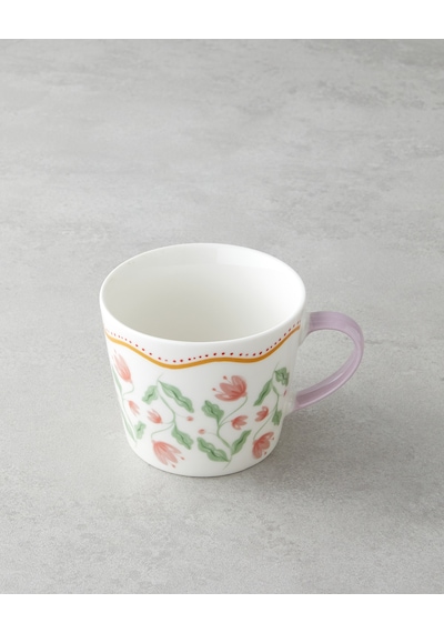 English Home Floral Bliss New Bone China Kupa 450 Ml Renkli Çok Renkli