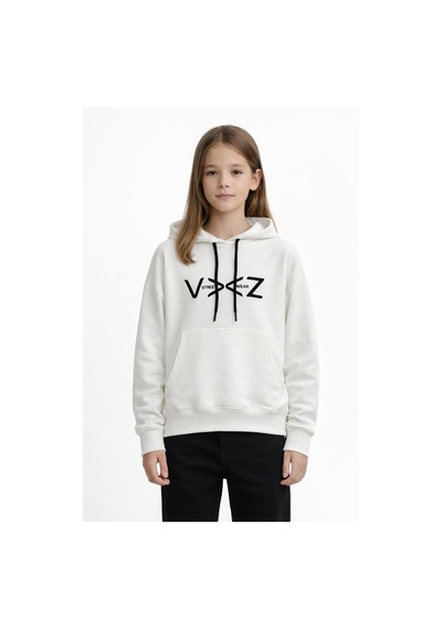 Kız Çocuk Kapüşonlu Sweatshirt Bgl-st05274 Ekru
