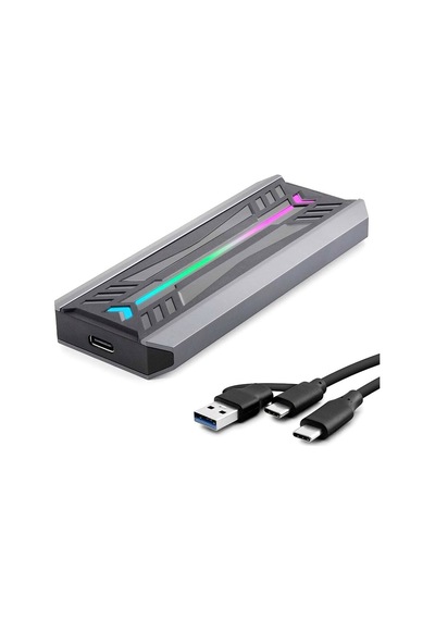 Ssd Kutu Type-c 3.1 + Usb3.0 Nvme M2 Chıp Rtl9210 Siyah Hdx1775 Evimdeyokyok