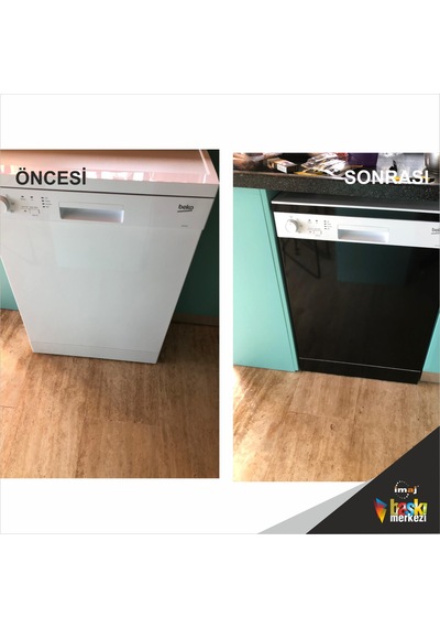 Mutfak Tezgah Üstü Siyah Folyo Kaplama 70cmx100cm