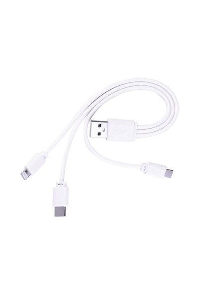 Usb To Micro Usb Type C Lightning Çevirici Dönüştürücü Data Şarj Kablosu