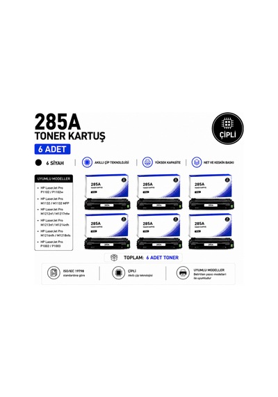 Hp 285a Çipli Toner 6 Adet