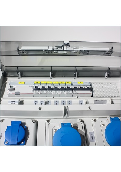 Novsen Ip44 Kombinasyon Panosu 3ad. 3x16, 1ad. 5x32, 3ad. Schuko Priz