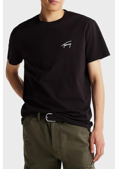Tommy Jeans Erkek T Shirt Dm0dm21140 Bds Siyah