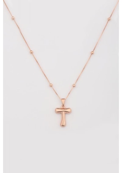 Taşsız Gümüş Tombul Harf Rose Gold
