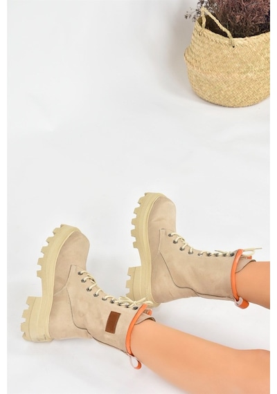 Fox Shoes Vizon Süet Kadın Bot L973916002