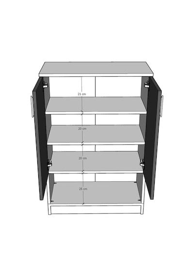 Asra Trend Ayakkabılık A-05 %100 MDF Kapaklı ve Açık Raflı Portmanto Petra Asra Trend Ayakkabılık A-05 %100 MDF Kapaklı ve Açık Raflı Portmanto Petra