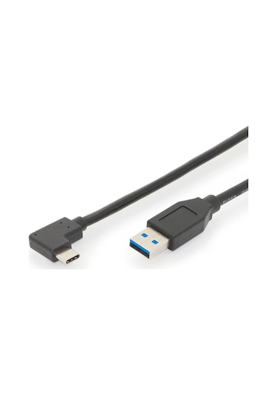 Ak-300147-010-s Usb 3.1 Bağlantı Kablosu, C 90ø, A Ya Dirseklenmiş M/m, 1,0m, Tam Donanımlı, Ge Standart