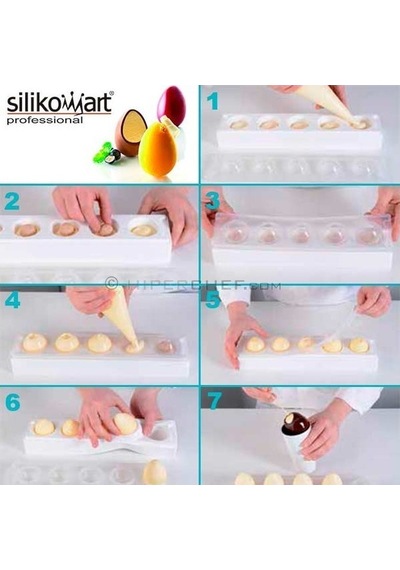 25.307.99.0065 Silikomart Mul 3d Egg Silikon Kalıp Kahverengi