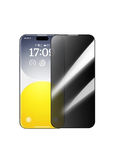 Baseus Schott İphone 15 Privacy Hayalet Full Koruma Tempered Cam Ekran Koruyucu- 5775