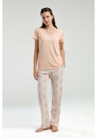 Arnetta Kadın Turuncu Pijama Takımı Ar3257-s-v2 Turuncu