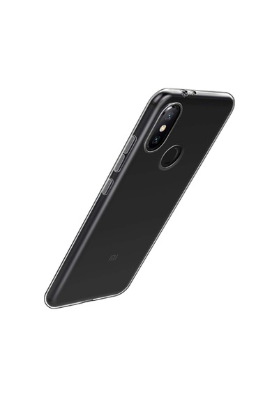 Xiaomi Redmi Note 6 Pro Kılıf Şeffaf Silikon Hibrit Case Renksiz