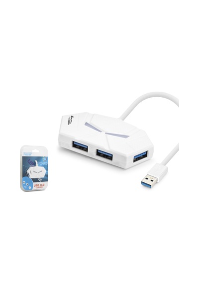 Hadron Hdx7051 Usb 3.0 Gaming Rgb Hub 4 Port 5 Gbps 1.2 M Beyaz