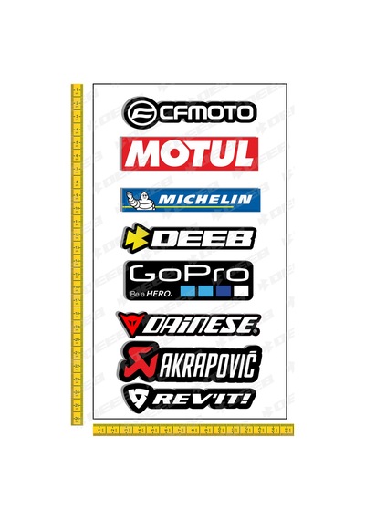 deeb Cfmoto Motorcu Sticker Seti