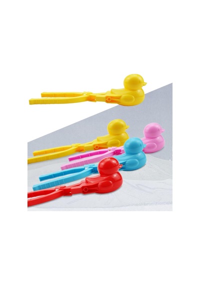 Çocuklar Aile Yetişkinler Için Ördek Kartopu Yapıcı Klip Sandball Aracı Sarı