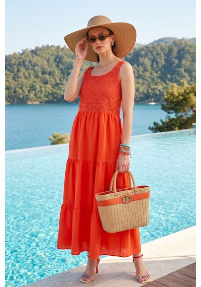 Lela Kadın Elbise 611el010 Mercan