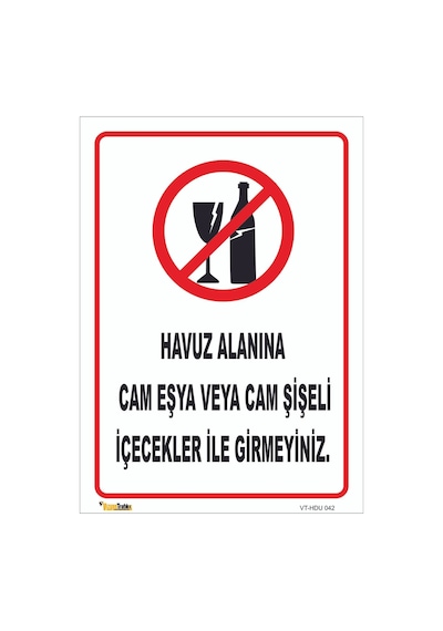 Havuz Alanına Cam İçecekler 15x21 Cm Galvaniz Saç 0,4 Mm Hdu 042