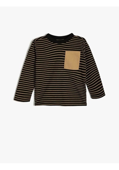 Koton Erkek Bebek Uzun Kollu T-shirt Siyah 5wmb10059tk 25ky59000301 4580 2893451 Siyah