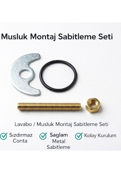 Musluk Montaj Sabitleme Seti Ay Takımı Lavabo Batarya Sabitleme Aparatı Montaj Kiti Diğer