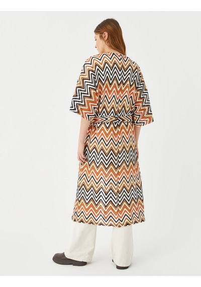 Koton Zigzag Desenli Uzun Kimono Kuşaklı Kahverengi Desenli 3wak50005ck 3wak50005ck5d2 Kahverengi Koton Zigzag Desenli Uzun Kimono Kuşaklı Kahverengi Desenli 3wak50005ck 3wak50005ck5d2 Kahverengi