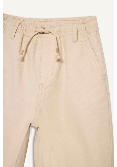Defacto Carrot Fıt Düz Paça Gabardin Pantolon Erkek Çocuk G6733a826sper134 Ekru-er134