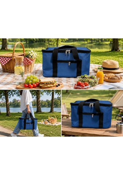 Lexroo Dordoi Mavi Renk 22 Litre Termal Piknik Ve Taşıma Çantası