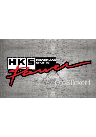 Oto Sticker Hks Power And Sports Logo Sticker 2 Adet