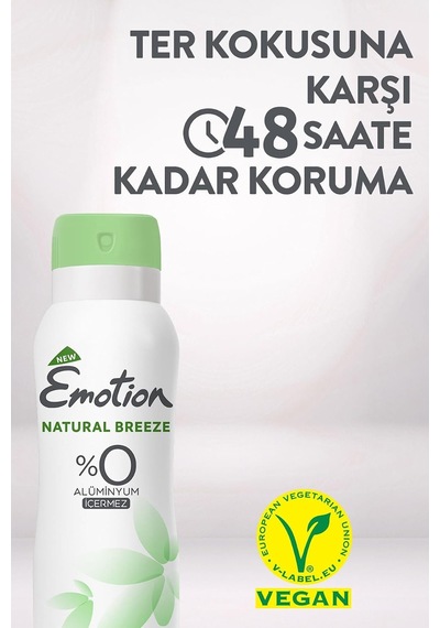 Tr Natural Breeze Kadın Alüminyumsuz Vegan Deodorant 3x200 Ml Hızlı Kurur, Leke Bırakmaz