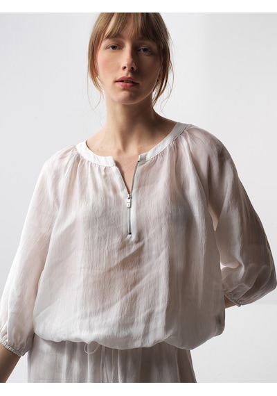 Xint Beyaz Doğal Akışlı Oversize Bluz 751121