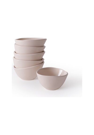 Keramika Krem Ephesus Çerezlik / Sosluk 10 Cm 6 Adet 030 Krem